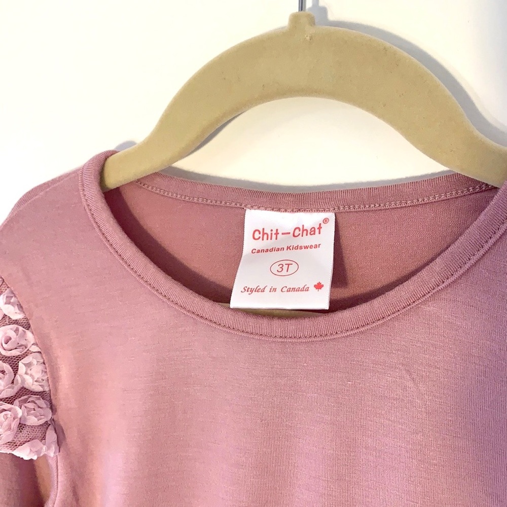 NWOT Chit-Chat, Little Girls Dress (Mauve) - Picture 4 of 8